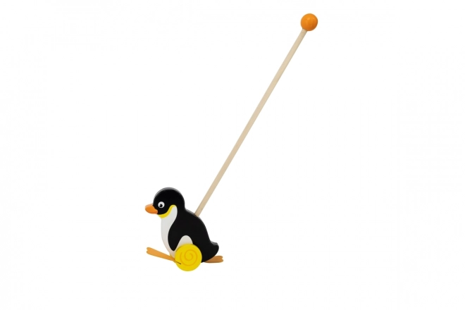Pinguin împingător din lemn Viga Toys
