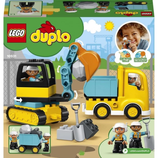 Lego Duplo - Camion și Excavator pe șenile