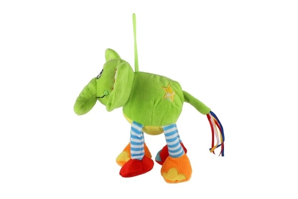 Elefant de pluș colorat 17 cm