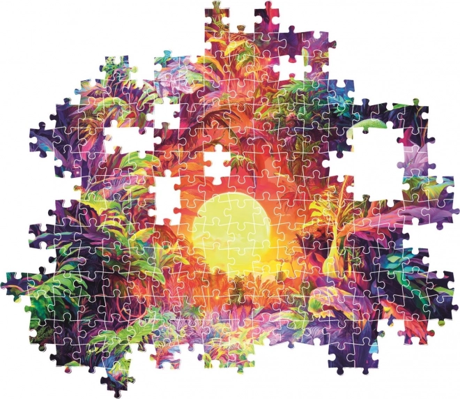 Puzzle ColorBoom: Răsărit în junglă 500 piese