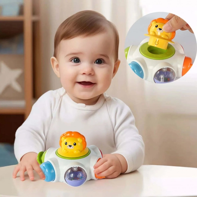Woopie Cosmică Rachetă Cub Activ - Cub Educațional Senzorial 18m+