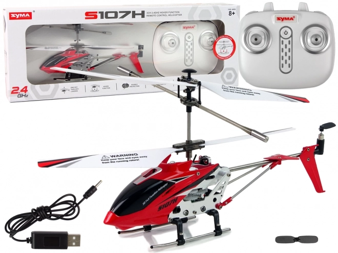Elicopter rc Syma S107H roșu