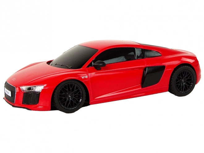 Mașină cu telecomandă audi r8 roșie 1:24