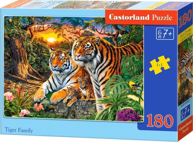 puzzle 180 piese tiger family