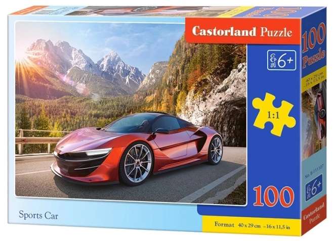 Puzzle 100 piese mașină sport