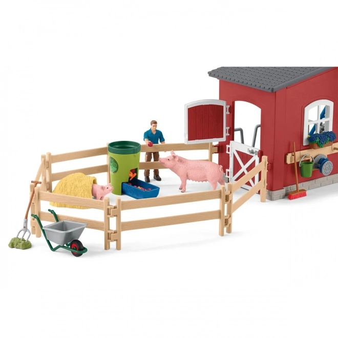 Set figurine marele hambar cu animale și accesorii Farm World