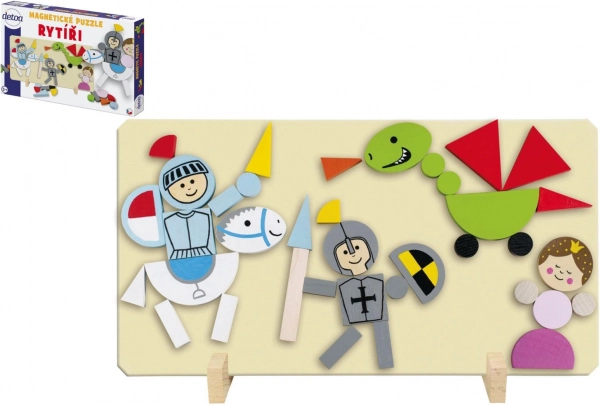 Detoa puzzle magnetice cavaleri