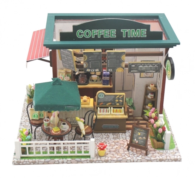 Set miniatura casă de păpuși cafeaua timpului