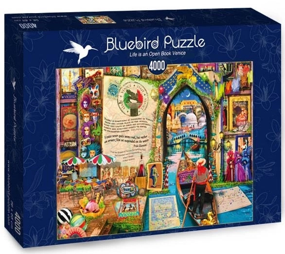 Puzzle Bluebird viață ca o carte deschisă: Venezia 4000 piese
