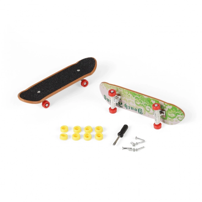 Set fingerboard - skateboard cu șuruburi