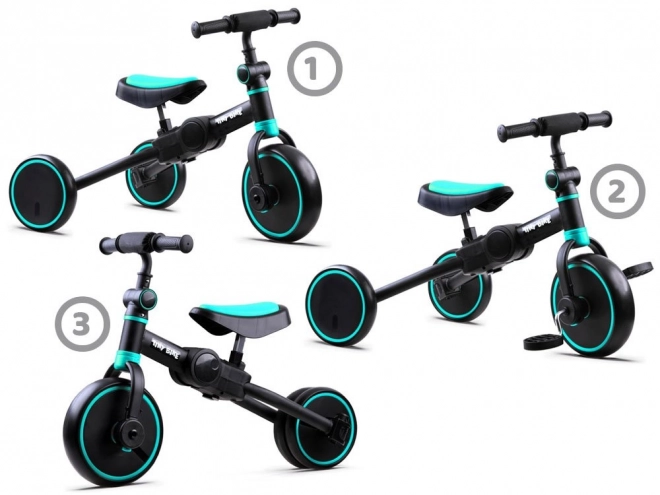 Bicicletă trike pentru copii 3în1 Tiny Bike – Roșu