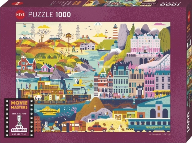 Puzzle HEYE Masters: filmele lui Wes Anderson 1000 piese