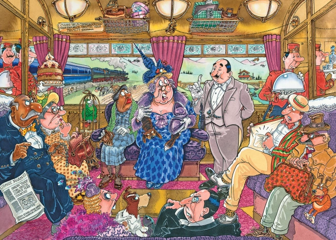 Puzzle Jumbo Wasgij Mystery 9: Marea jaf la tren 1000 piese