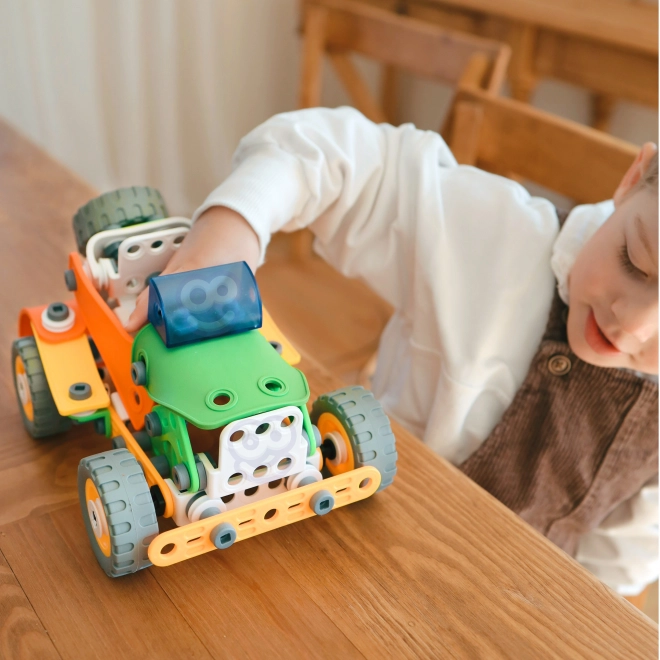 Woopie construcții set vehicule STEM 163 piese