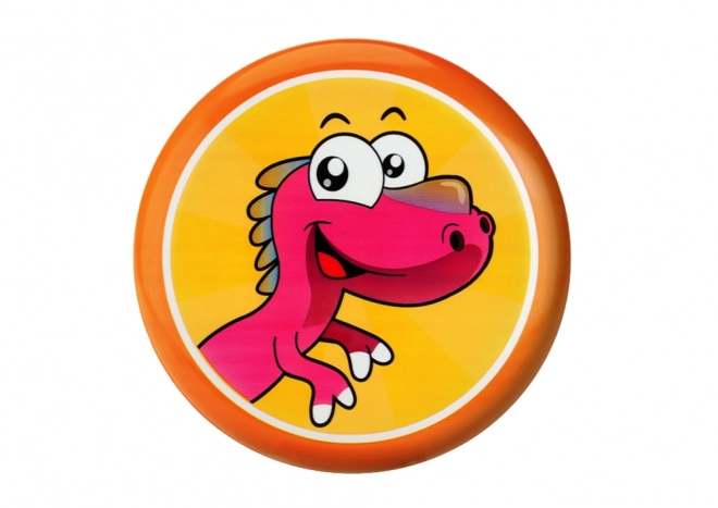 Frisbee cu dinozaur portocaliu 20 cm