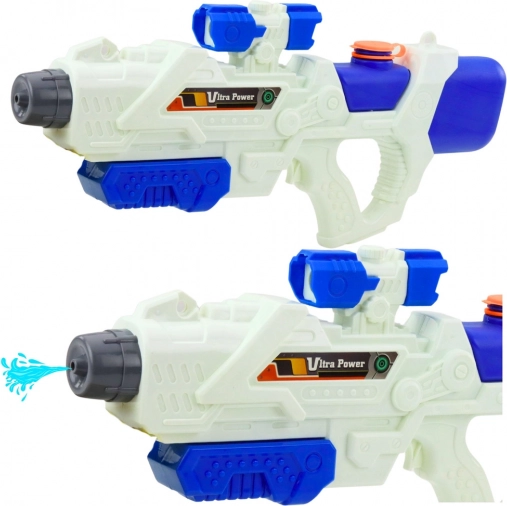 Pistolă cu apă Ultra Power 600ml alb-albastră cu pompare manuală