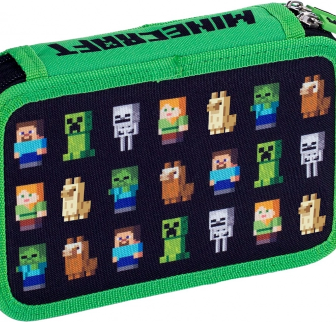 Penar școlar Minecraft cu două compartimente