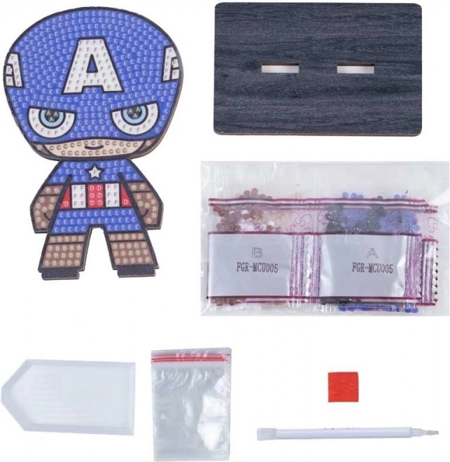 Pictură cu diamante Avengers: Căpitanul America