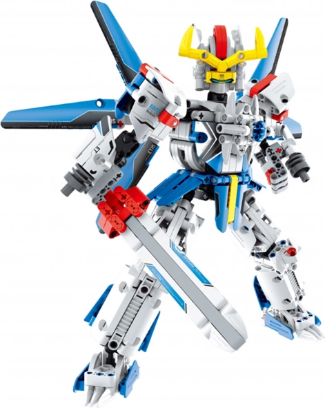 Set de construcție Robot Albastru 30 cm