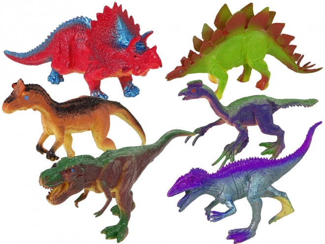 Figurine dinozauri colorate 6 bucăți
