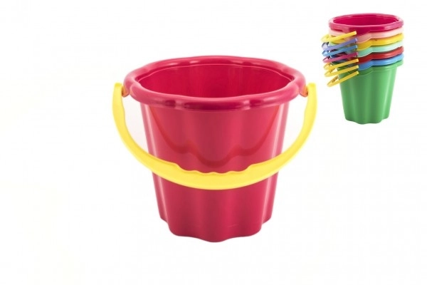 Găleată pentru nisip plastic 19cm sortiment 4 culori 12m+