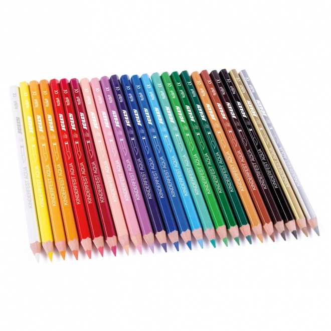 Kredă colorată Supersticks Aqua 24 culori în cutie metalică