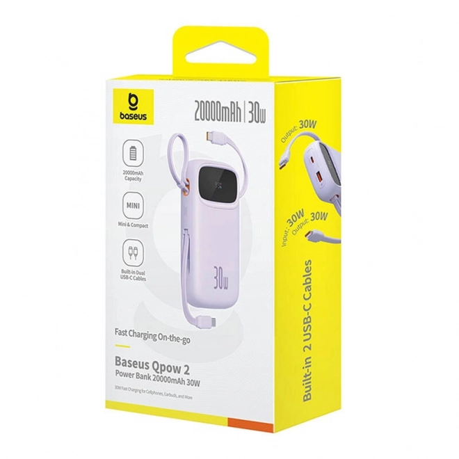 Powerbank compact Baseus 20000mAh cu încărcare rapidă