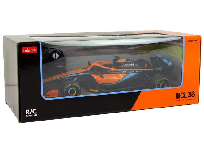 Mașină de curse telecomandată McLaren F1 1:18 portocaliu