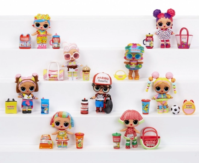 L.O.L. Loves Mini Sweets X Haribo păpușă set afișaj 18 bucăți