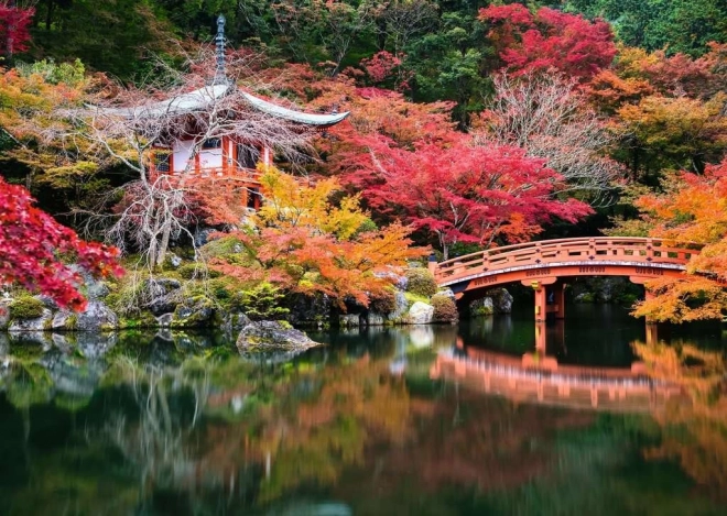 Puzzle Grădinile fermecate: Daigodži, Kyoto, Japonia 1000 piese