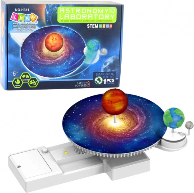 Set educativ astronomic Soare Pământ Lună DIY