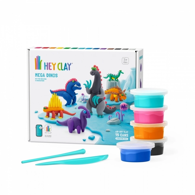 Set mega dinozauri plastilină Hey Clay