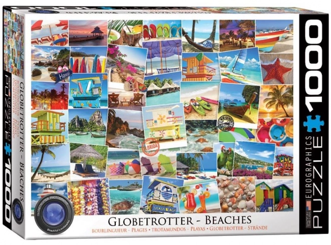 EUROGRAPHICS Puzzle Globetrotter - plaje 1000 de piese