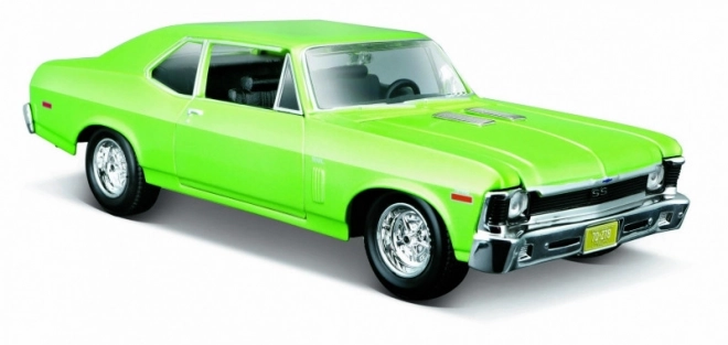 Model auto Chevy Nova SS 1970 verde 1:24