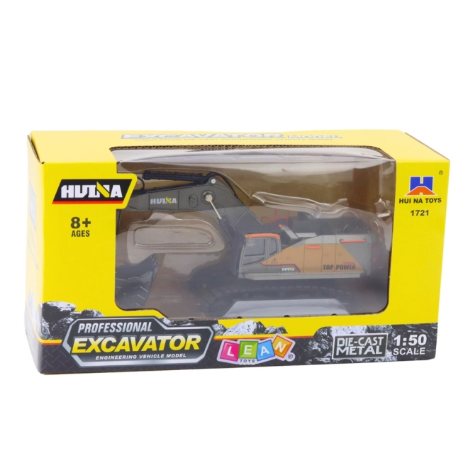 Excavator pe şenile Huina metalic cu cupă mobilă 1:50