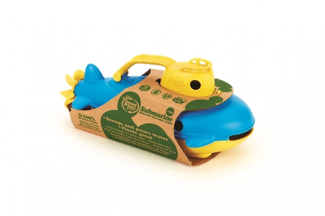 Jucărie Submarin cu mâner galben Green Toys