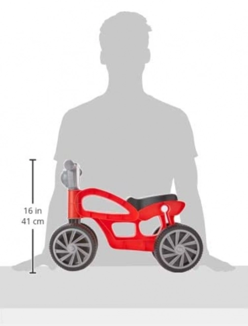 Motocicletă de echilibru Mini Custom roșie pentru copii