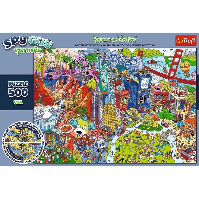 Puzzle 500 de piese Spy Guy Lost Items SUA