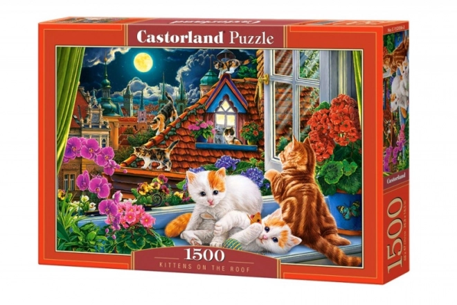 Puzzle Castelul pisicilor pe acoperiș 1500 piese