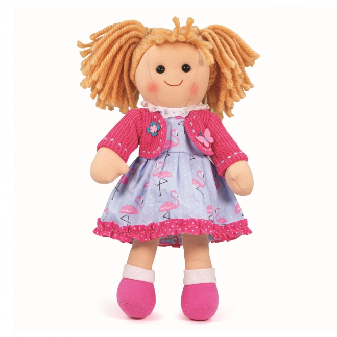 Păpușă din material textil Maggie de la Bigjigs Toys, 34cm