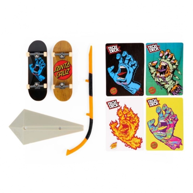 Tech Deck Fingerboard Dublu cu Obstacol