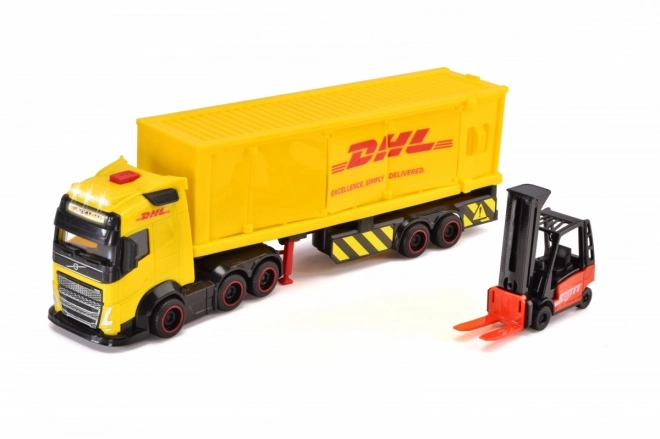 Camion Volvo cu remorcă DHL 35 cm