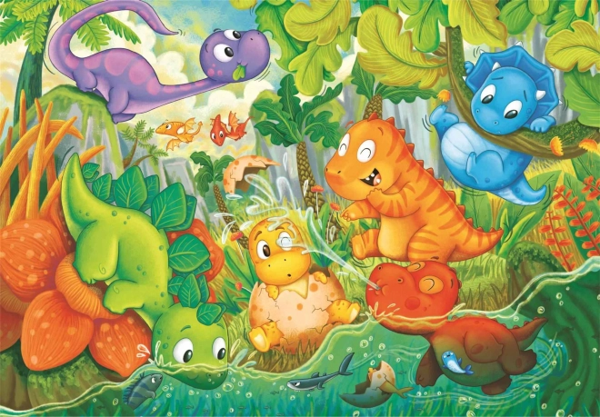 Puzzle Clementoni Școala Dinozaurilor MAXI 24 piese