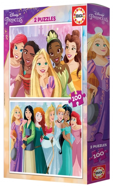 Educa puzzle Disney prințese 2x100 piese