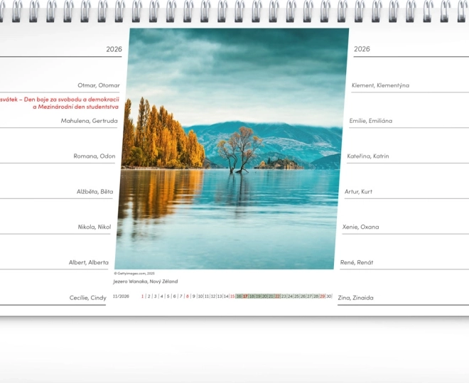 Calendar de birou Peisaj 2026
