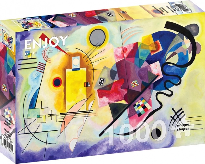 Puzzle Vassily Kandinsky galben roșu albastru 1000 piese