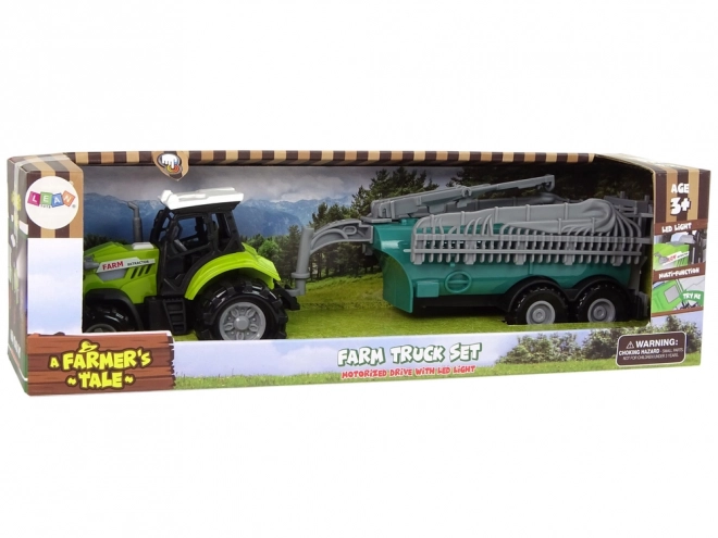 Tractor verde pulverizator cu sunet