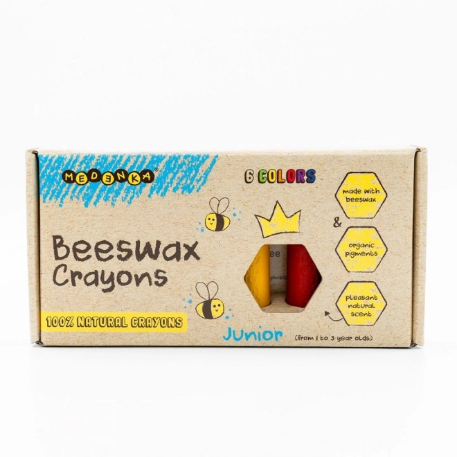 Creioane colorate cerate ecologice Junior 6 buc