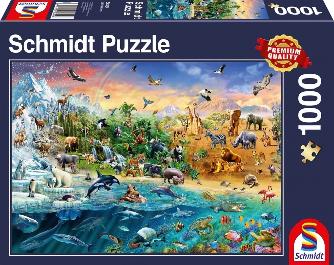 Puzzle Regatul animalelor 1000 de piese