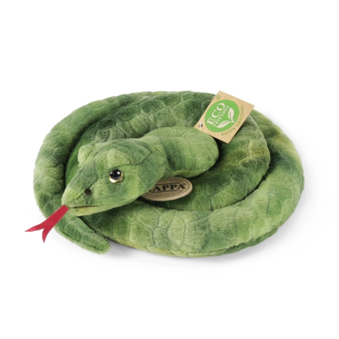 Șarpe de pluș verde eco-friendly